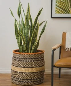 KAZI Extra Large Mwiba Grass Planter Home Goods