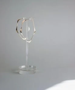 L.Greenwalt Jewelry Best Sellers Facet Hoop Earrings