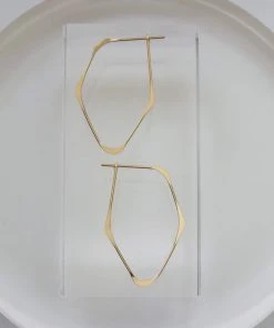 L.Greenwalt Jewelry Best Sellers Facet Hoop Earrings