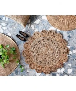 Casa Amarosa Flora Jute Rug Home Goods