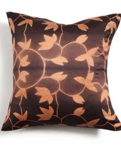 Studio Variously Folio Silk Throw Pillow - Ebony