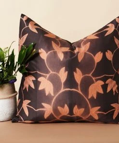 Studio Variously Folio Silk Throw Pillow - Ebony