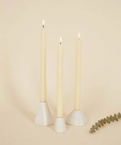 Lauren HB Studio Geo Porcelain Candlestick Holder Set