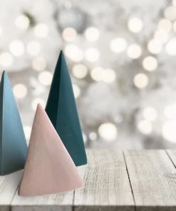 Lauren HB Studio Geo Porcelain Trees - Blush Home Goods