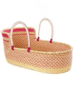 Swahili African Modern Moses Bassinet Basket - Primrose