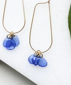 Giulia Letzi + META Jewelry Ginevra Upcycled Drop Earrings - Blue