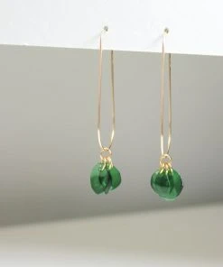 Giulia Letzi + META Jewelry Best Sellers Ginevra Upcycled Drop Earrings - Emerald