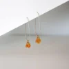 Giulia Letzi + META Jewelry Ginevra Upcycled Drop Earrings - Orange