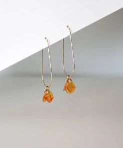 Giulia Letzi + META Jewelry Ginevra Upcycled Drop Earrings - Orange