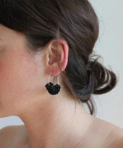 Giulia Letzi + META Jewelry Alice Upcycled Hoop Earrings - Dark Green