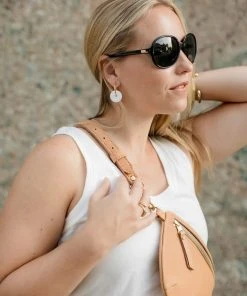 Abby Alley Handcrafted Glass Disc Earrings