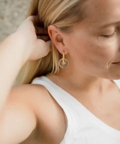 Abby Alley Handcrafted Glass Disc Earrings