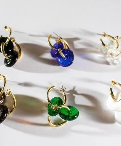 Abby Alley Handcrafted Glass Disc Earrings