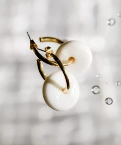 Abby Alley Handcrafted Glass Disc Earrings