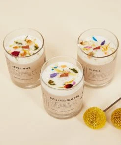 Ritual And Fancy Best Sellers Natural Flower Petal Glass Votive Candle Bundle