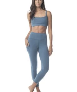 Synergy Organic Clothing Go To Yoga Bra - Teal Sale