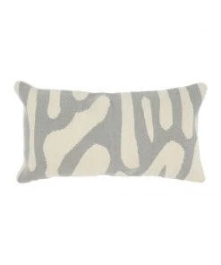 Kiliim Gray Scribbles Wool Throw Pillow Cover New Arrivals