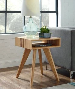 Greenington Furniture Azara Tiger End Table - Caramelized