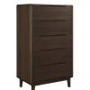 Greenington Furniture Currant Five Drawer Chest - Oiled Walnut