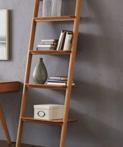 Greenington Currant Leaning Bookshelf - Caramelized Furniture