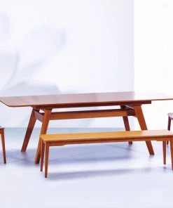 Greenington Currant Short Bench - Caramelized Furniture