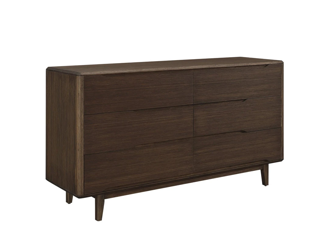Greenington Currant Six Drawer Dresser - Oiled Walnut 1 Greenington Currant Six Drawer Dresser - Oiled Walnut