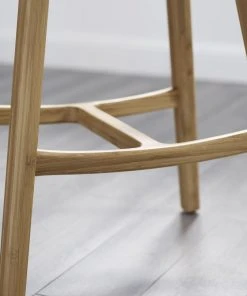 Greenington Furniture Skol Bar Stool Set With Leather Seat - Carmelized