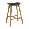 Greenington Furniture Skol Bar Stool Set With Leather Seat - Carmelized