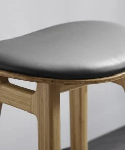 Greenington Skol Counter Stool Set With Leather Seat - Carmelized