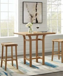 Greenington Furniture Tulip Counter Stool Set - Caramelized