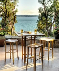 Greenington Tulip Bar Stool Set - Caramelized Furniture