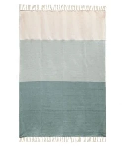 Kiliim Greens Throw Blanket