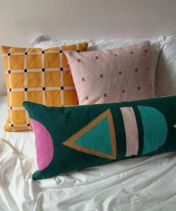 Leah Singh New Arrivals Grid Reversible Throw Pillow Cover