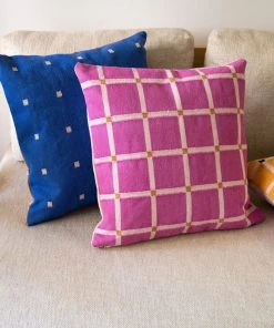 Leah Singh New Arrivals Grid Reversible Throw Pillow Cover
