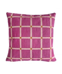 Leah Singh New Arrivals Grid Reversible Throw Pillow Cover