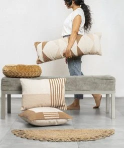 Casa Amarosa Half Moon Jute Doormat