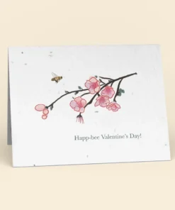 Cute Root Happ-Bee Valentine's Day Plantable Cards - 10 Pack Made In USA