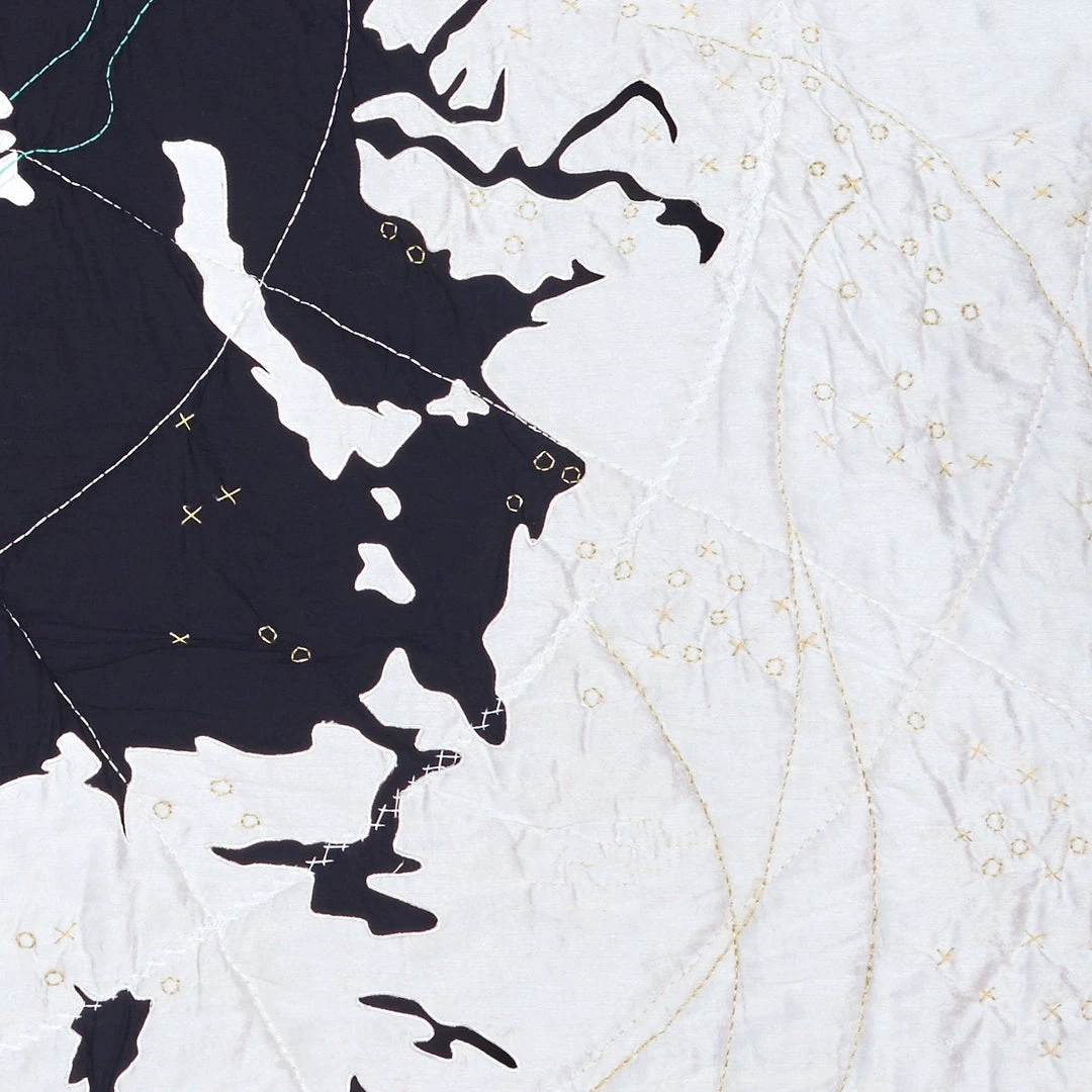 Haptic Lab Arctic Map Throw Quilt Home Goods 3 Haptic Lab Arctic Map Throw Quilt Home Goods