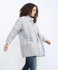 Haptic Lab Sale Broken Stripes Quilt Coat