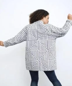 Haptic Lab Sale Broken Stripes Quilt Coat