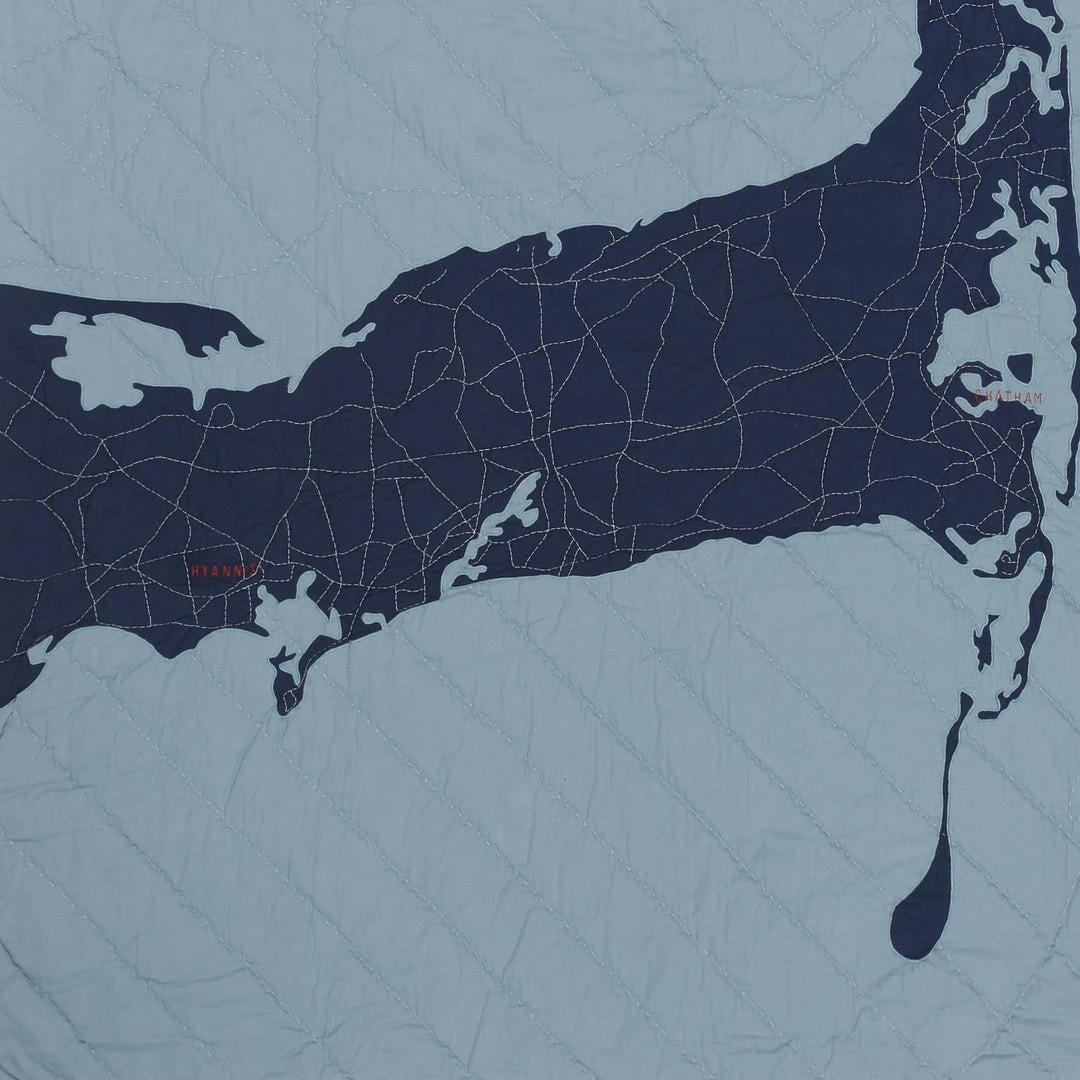 Haptic Lab Cape Cod Map Throw Quilt 6 Haptic Lab Cape Cod Map Throw Quilt