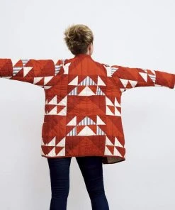 Haptic Lab Sale Flying Geese Quilt Coat