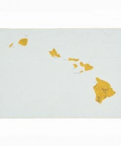 Haptic Lab Hawaii Map Throw Quilt