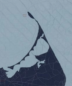 Haptic Lab Nantucket Map Throw Quilt