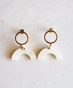 Hathorway Hanh Tinh Icon Horn Post Earrings