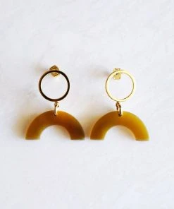Hathorway Hanh Tinh Icon Horn Post Earrings