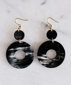 Hathorway Hoan Toan Horn Dangle Earrings Jewelry