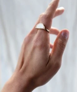 Hathorway Mat Trang Horn Crescent Ring Jewelry