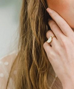 Hathorway Mat Trang Horn Crescent Ring Jewelry