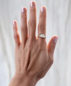 Hathorway Mat Trang Horn Crescent Ring Jewelry